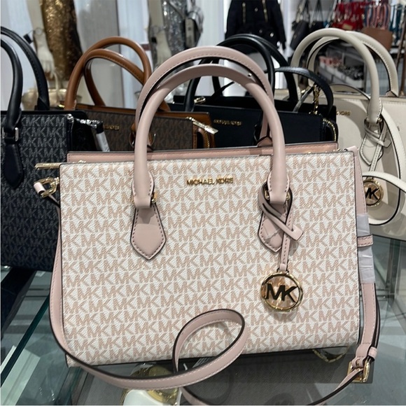 Michael Kors Sheila Medium Center Zip Satchel Bag - Picture 15 of 15